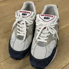 new balance 991 グレー/ネイビー