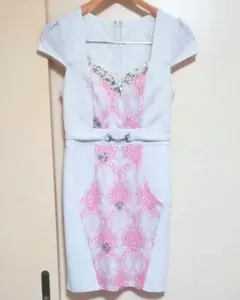 リッチオアダイ　ビジューワンピース　キャバワンピ　キャバドレス