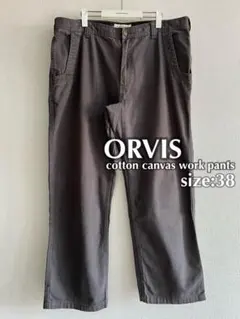ORVIS オービス コットンキャンバス ワークパンツ グレー 38