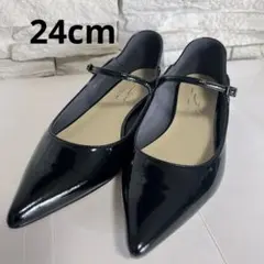 LE TALON ルタロン フラットシューズ メリージェーン エナメル　24cm