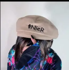 NieR ロゴ刺繍入りベレー帽