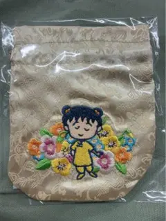 MARUKO楼 サテン巾着バッグ ちびまる子ちゃん MARUKO楼 サテン巾着 さくらももこ - メルカリ