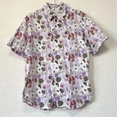 Paul Smith フローラル ボタニカル アート柄 コットン 半袖シャツ Lのサムネイル