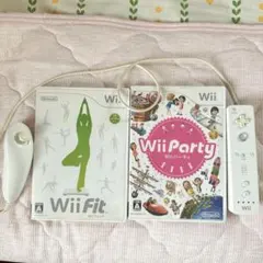 wii fit wii party ヌンチャク　コントローラー　ソフト