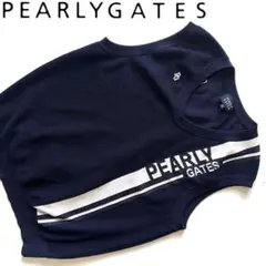 Pearly gates パーリーゲイツ　ニット　ベスト　XL メンズ　ロゴ　6