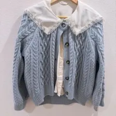 GU パープル カーディガン
