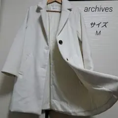 美品 archives チェスターコート ホワイト