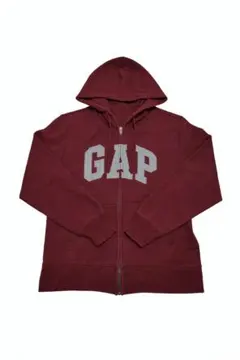 GAP ロゴ ジップパーカー S ボルドー 裏起毛 毛玉少なめ 即購入OK