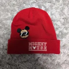 ミッキーマウス 赤い帽子 フリーサイズ