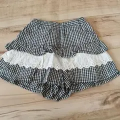 ギンガムチェック フリルスカート　110