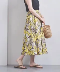 LE GLAZIK ル・グラジック アフリカンバティック柄 フレアスカート