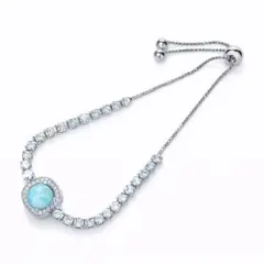 天然ラリマー ブレスレット