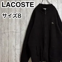 【人気カラー】ジップアップ ニット セーター ビッグサイズ 8 ブラウン ワニ