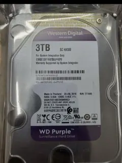 WD Purple 4TB 内蔵型HDD WD40PURX 正常 8968h - メルカリ