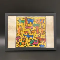 【入手困難!!】 キース・ヘリング ミクストメディア原画 模写作品証明書