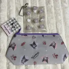クロミ クリアマルチケース 舟形ポーチ ガーリー サンキューマート キーホルダー