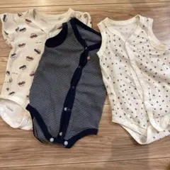 ベビー肌着 70ロンパース 3枚セット