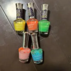 お値下げしました。PRORANCE ネイルカラー 5本セット ブラックライト発光のサムネイル
