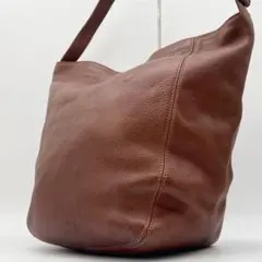 COACH ショルダーバッグ ダッフルサック レザー 大容量 ブラウン