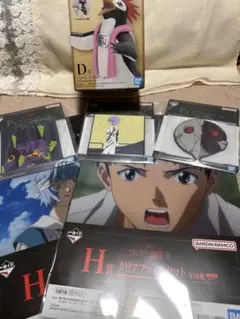エヴァンゲリヲン1番くじ　D賞、F賞×3.H賞×2 新品、未開封！
