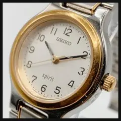 SEIKO SPIRIT ホワイト べっ甲風 クォーツ レディース腕時計 281 | Mercari