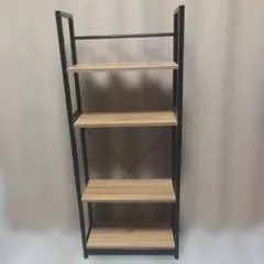 [直行受け取り]ダークブラウンのオープンシェルフ 5段