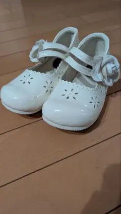 【Catherine Cottage】キッズ フォーマルシューズ 21cm 白
