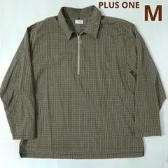 ライトオン 長袖シャツ PLUS ONE ハーフジップアップシャツ Mのサムネイル