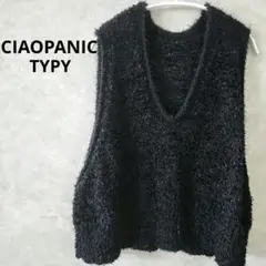 CIAOPANIC TYPY Vネック ノースリーブ セーターブラックONE
