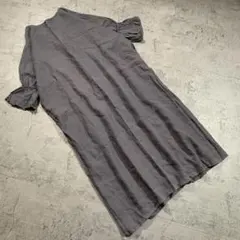 【URBAN RESEARCH DOORS】（F）麻 フリル タイトワンピース