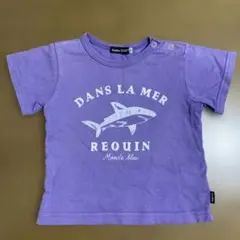 Bebe 紫色 サメプリント Tシャツ 90cm シャーク　パープルのサムネイル