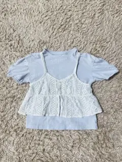 【美品】ビスチェ付きトップス