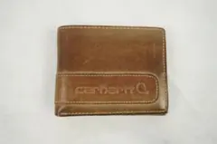 Carhartt カーハート 二つ折り財布 レザー ブラウン　革製　ID収納付きのサムネイル