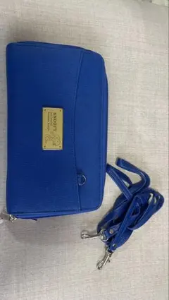 スヌーピー お財布ショルダー ブルー ショルダーバッグ レディース