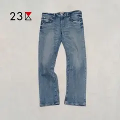 23区　ボーイフィットミットライズデニム　サイズ40　ダメージ加工　ストレッチ