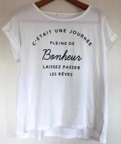 a.v.v 美品 ホワイト Tシャツ 半袖　Lサイズ　レディース　夏