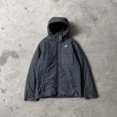 00s NIKE 中綿 ナイロン ジャケット Y2K テック フード着脱可 L