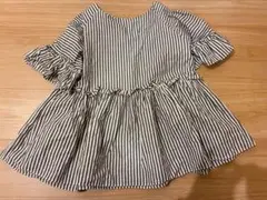 トレフルプラスワン　半袖ストライプチュニック