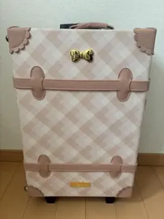 リズリサ✖️サンリオキャリーケース ピンク チェック柄のサムネイル
