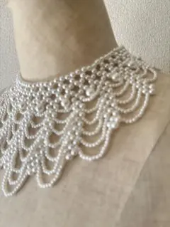 ◆新品◆アンティークテイスト ◆パールネックレス つけ襟