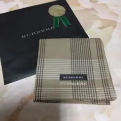(未使用) BURBERRY チェック柄 ハンカチ