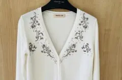 Apuweiser-riche ビーズカーディガン（新品）サイズ：M