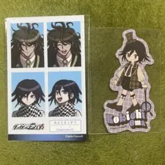 ニューダンガンロンパV3　王馬小吉　獄原ゴン太　ダイカット　証明写真風ステッカー