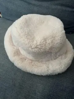 WEGO クリーム色 ふわふわバケットハット