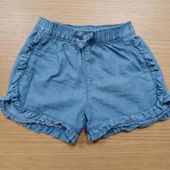 西松屋　デニム風フリル付きショートパンツ