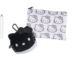 ハローキティ　ふわふわフェイス　リップストップポーチ　付録のみ