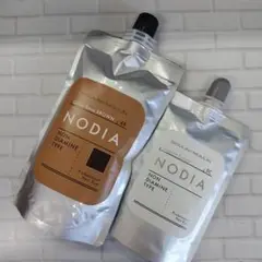 NODIA　ノジア　カラーベース　ブラウン　＆　サポートクリーム 染めるたび質感高まる白髪染め 塩基性・HC染料使用の新感覚