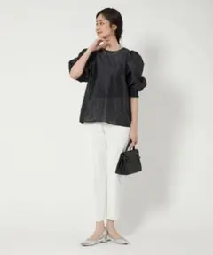 UNITED ARROWS ネイビー 五分袖 トップス