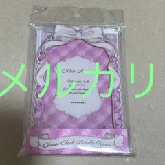 fanfancy+ FUKUYA クラシックチェックアクリルフレーム　ピンク