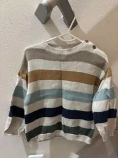 H&M ストライプ ニットセーター 90